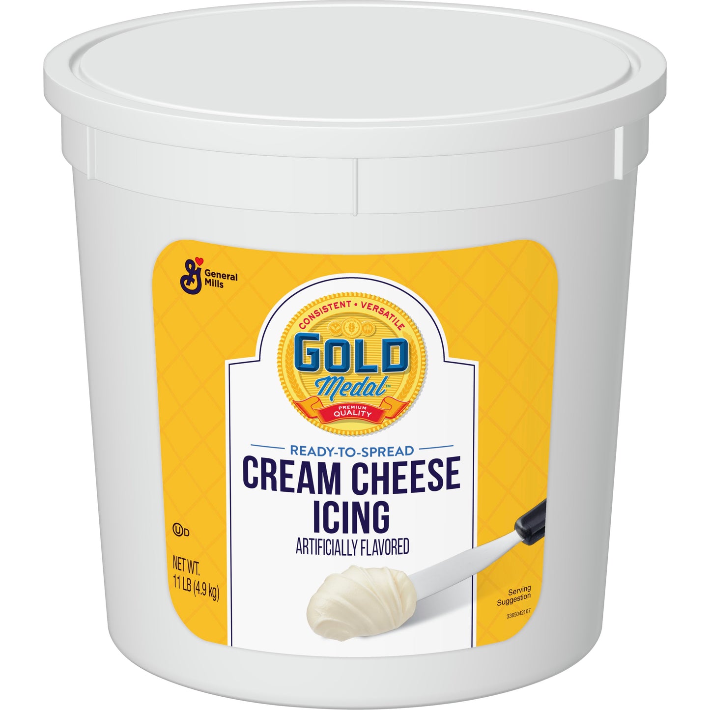 Gold Medal™ Icing Ready To Spread Cream Cheese 11 Pound Each - 2 Per Case.