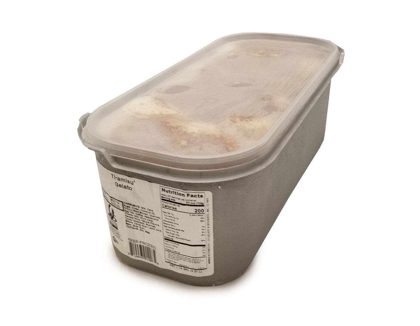 G Gelato Tiramisu Gelato 5 Liter - 1 Per Case.