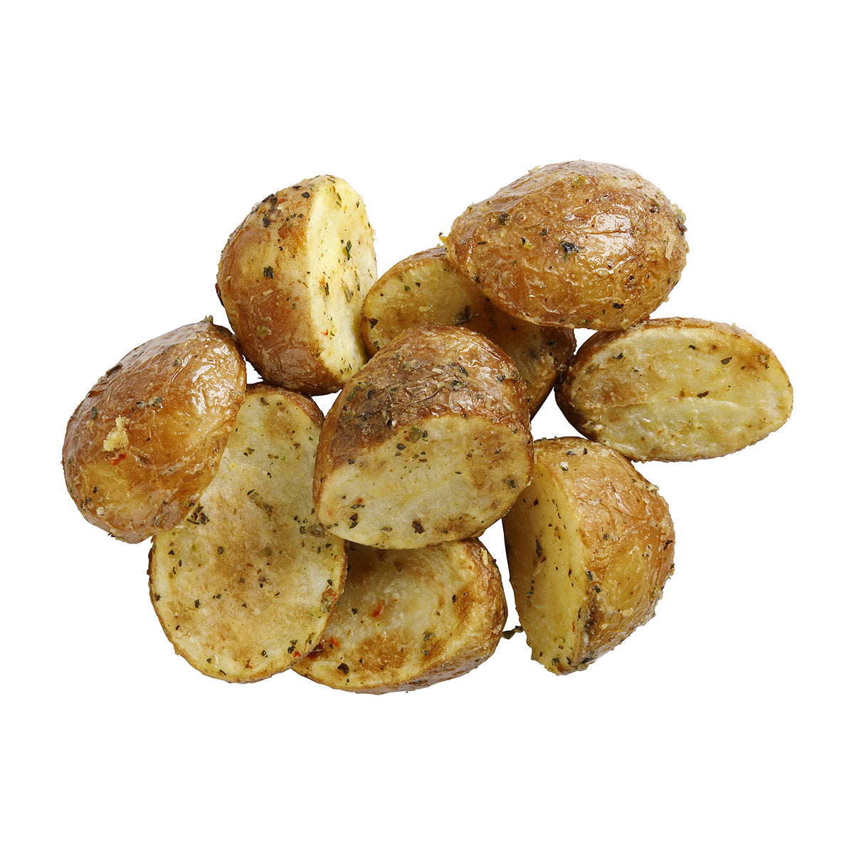 Simplot Roastworks Baby Bakers Halves With Herbs & Parmesan 2.5 Pound Each - 6 Per Case.