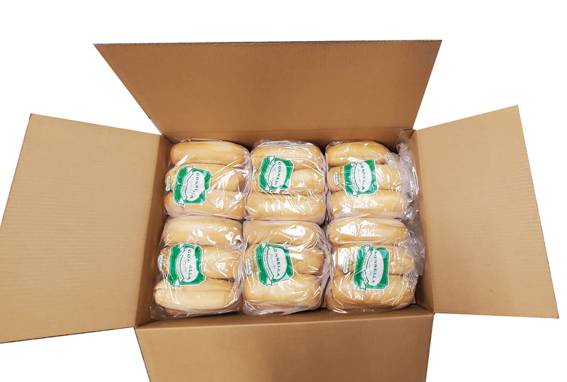 7" French Roll Slice 4.4 Ounce Size - 72 Per Case.