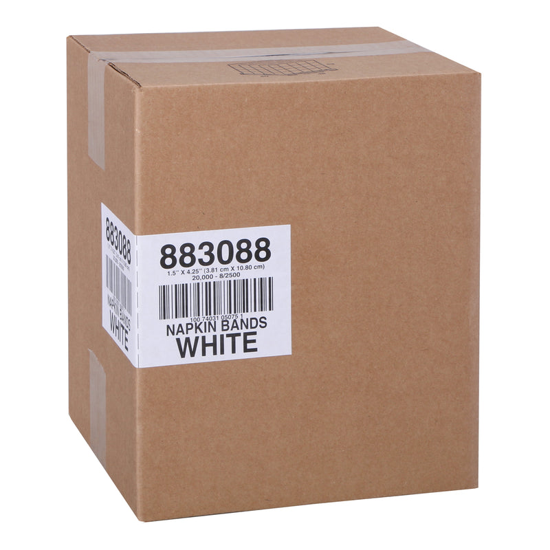 Band Napkin White Paper Retail Gd 2500 Each - 8 Per Case.