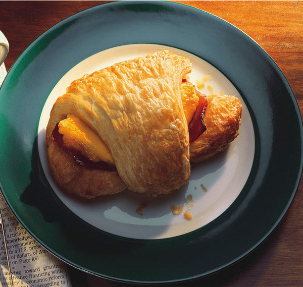 Croissant Ham Egg Cheese Dough 5.3 Ounce Size - 48 Per Case.