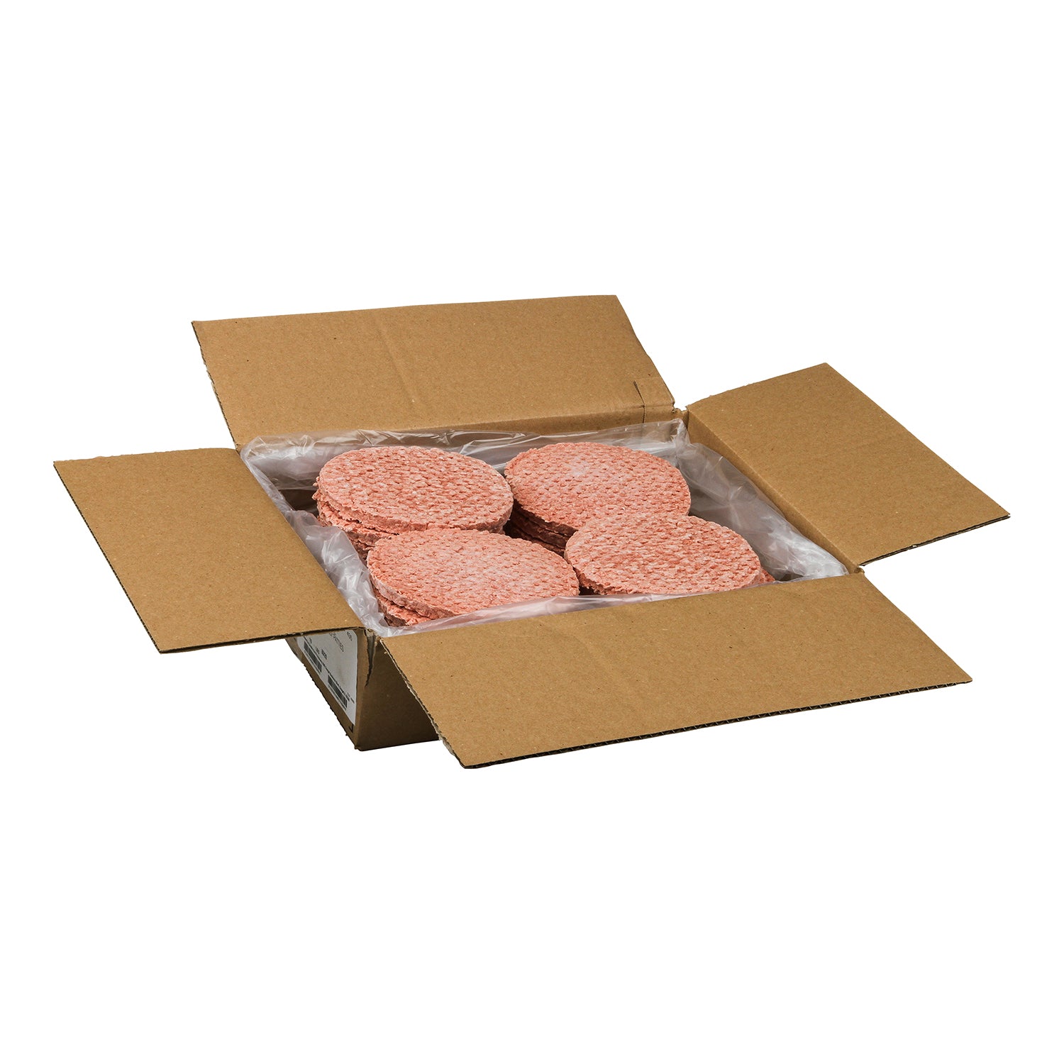 Double Red Provisions Ground Beef Patty 6 Ounce Size - 27 Per Case.