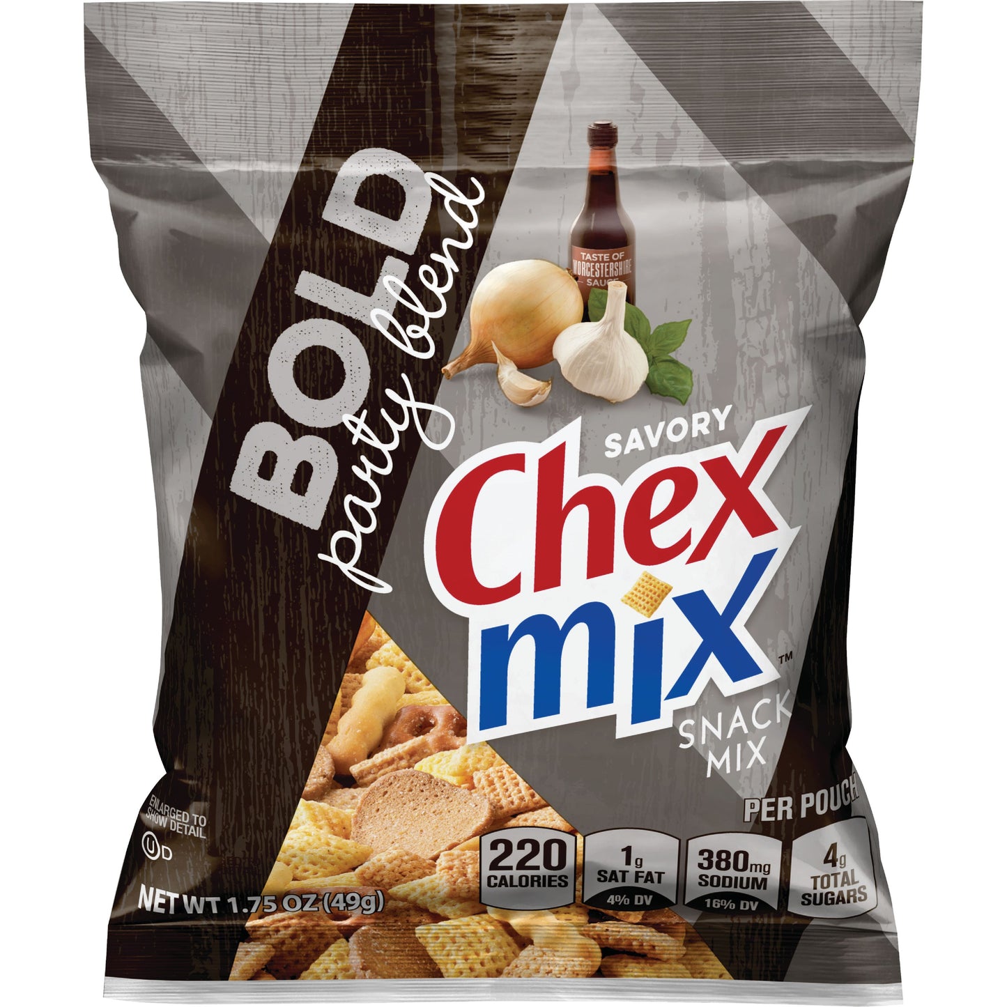 Chex Mix™ Snack Mix Single Serve Bold Party Blend 1.75 Ounce Size - 60 Per Case.