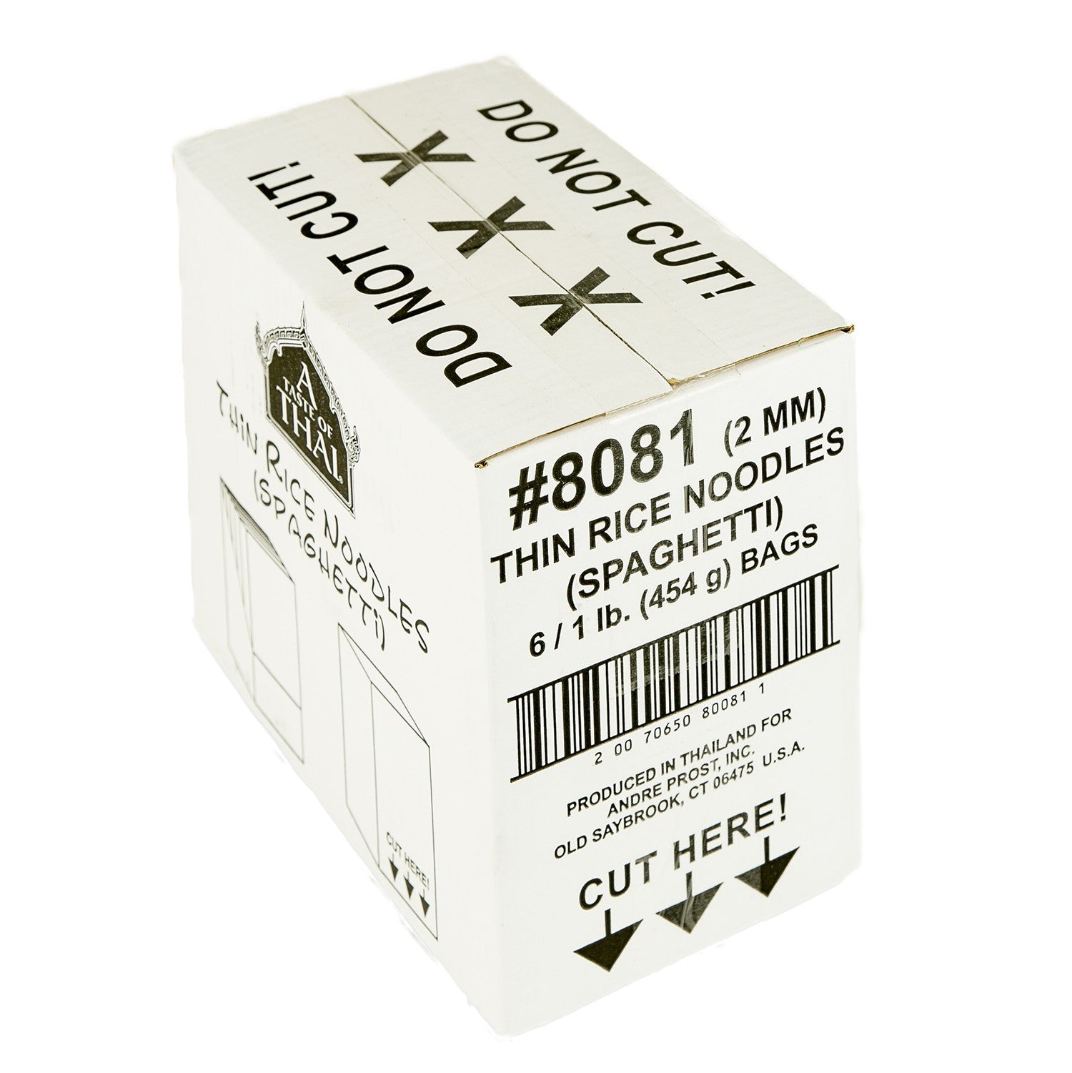 Thin Rice Noodles 1 Pound Each - 6 Per Case.