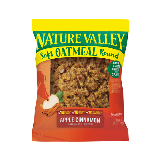 Nature Valley™ Oatmeal Round Apple Cinnamon 2.32 Ounce Size - 72 Per Case.