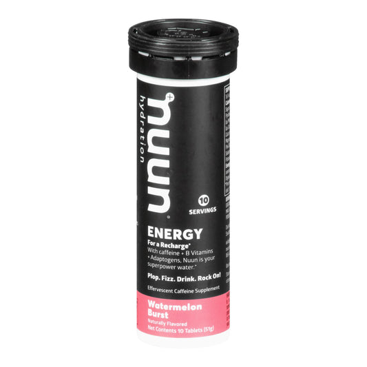 Nuun Hydration - Energy Watermelon Burst - Case of 8 - 10 Count