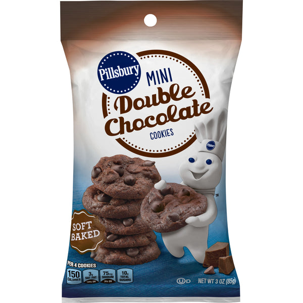 Pillsbury™ Soft Baked Cookies Mini Doublechocolate 18 Ounce Size - 9 Per Case.