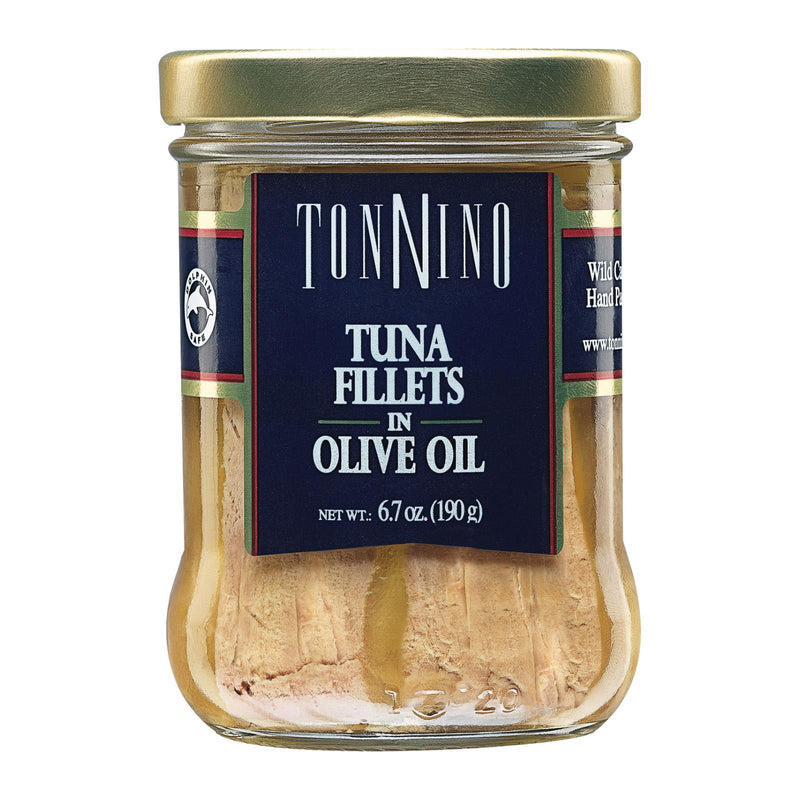 Tonnino Tuna Fillets - Olive Oil - Case of 6 - 6.7 Ounce.