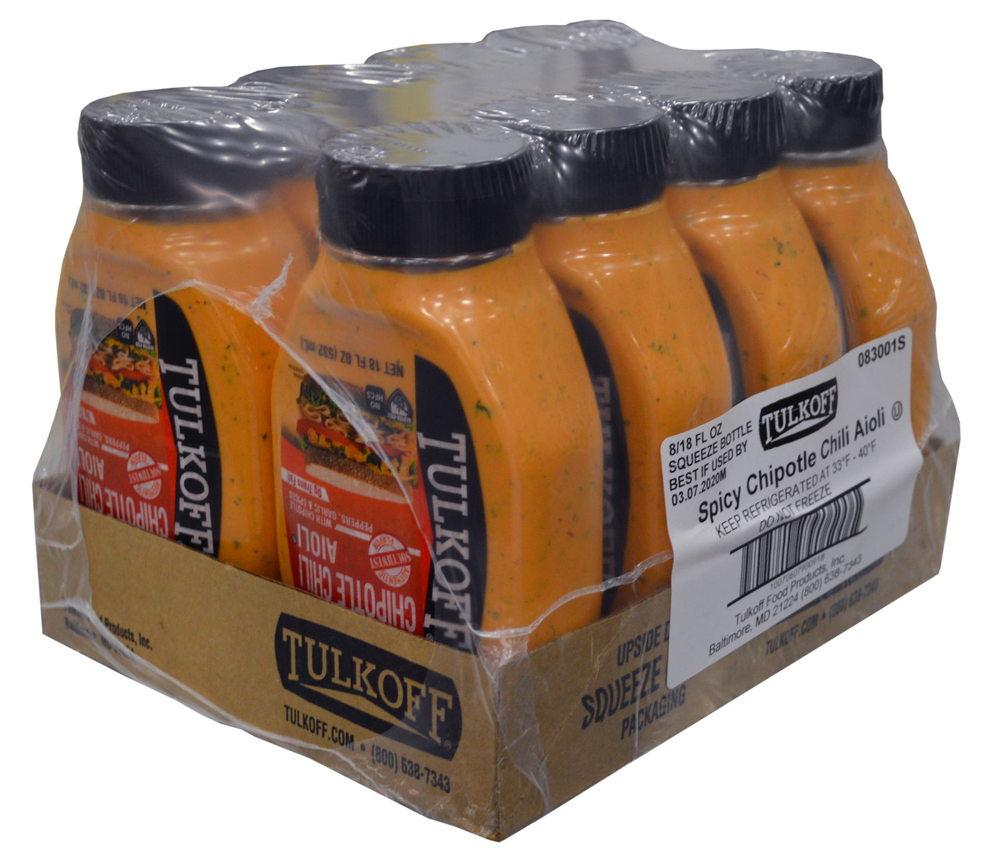 Tulkoff® Spicy Chipotle Chili Aioli 18 Fluid Ounce - 8 Per Case.