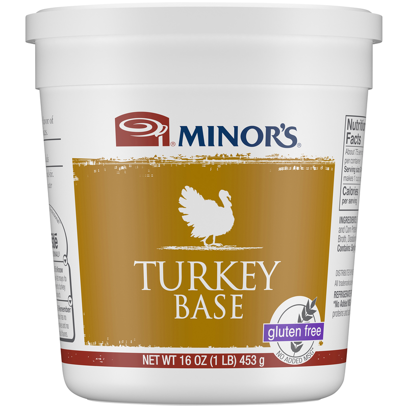 Minor's Turkey Base (No Added Msg) 1 Pound Each - 6 Per Case.