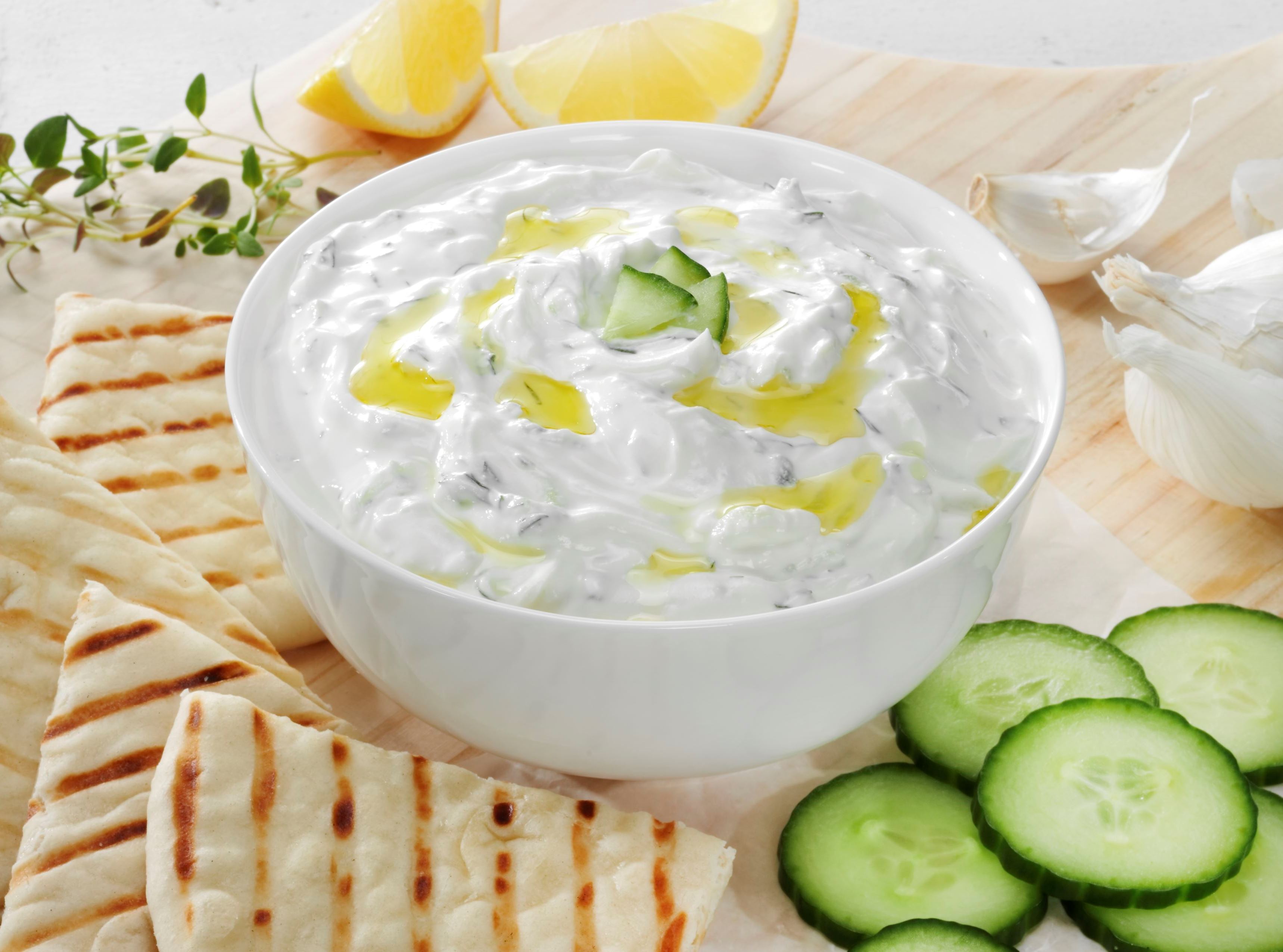 Tzatziki Sauce 3.75 Pound Each - 4 Per Case.