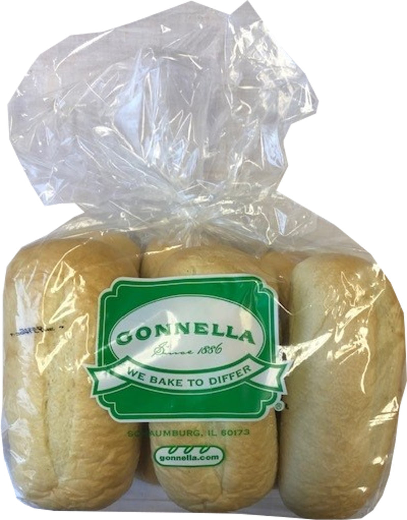 6" French Roll Brown & Serve 3.3 Ounce Size - 84 Per Case.