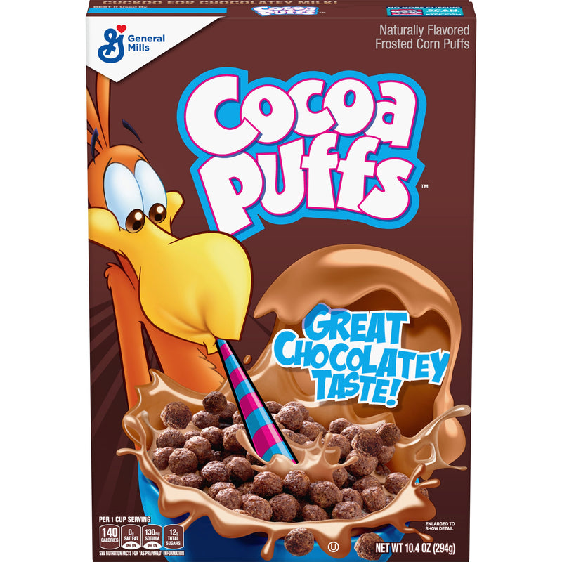 Cocoa Puffs™ Cereal Box 10.4 Ounce Size - 12 Per Case.