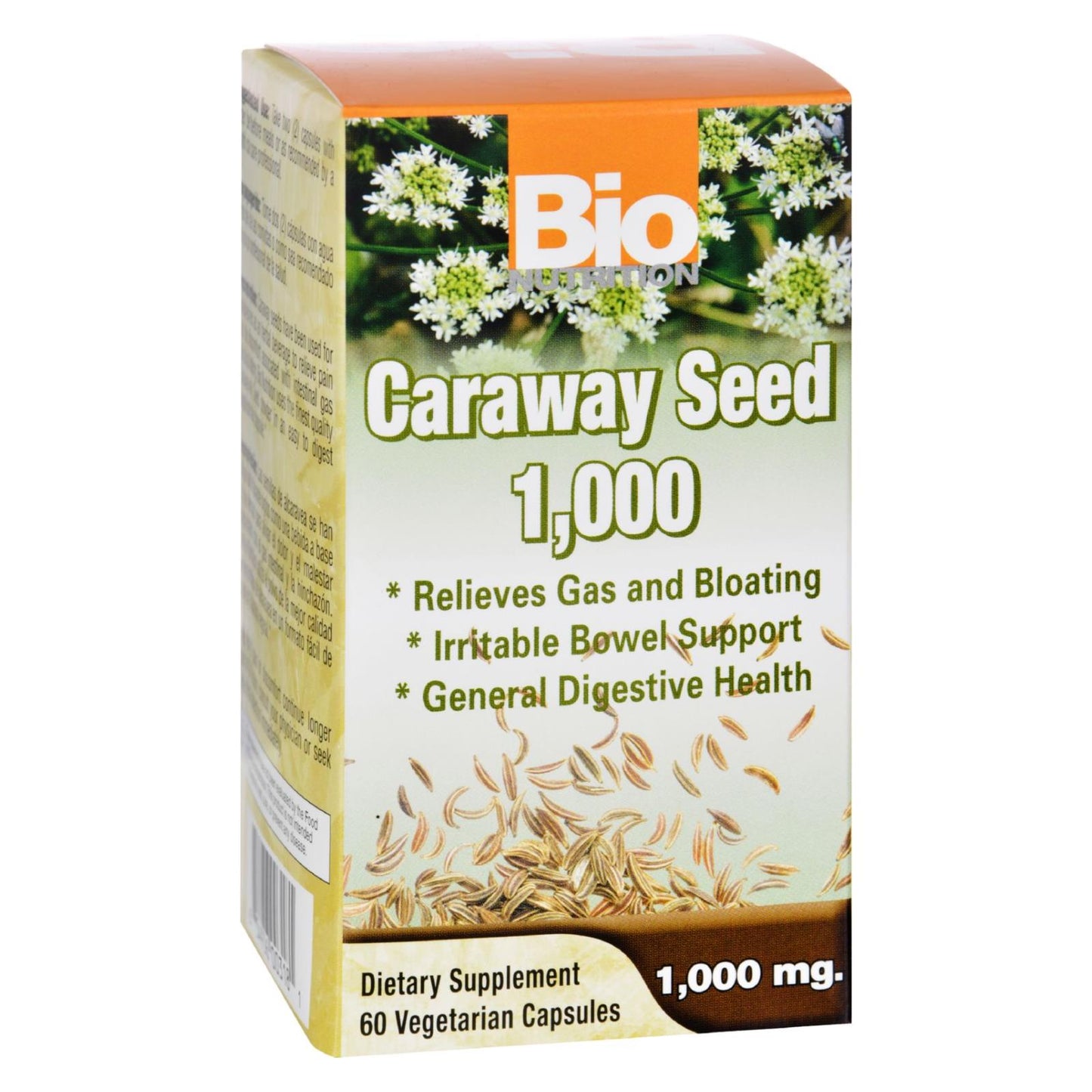 Bio Nutrition - Caraway Seed 1 000 mg - 1000 mg - 60 Vegetarian Capsules