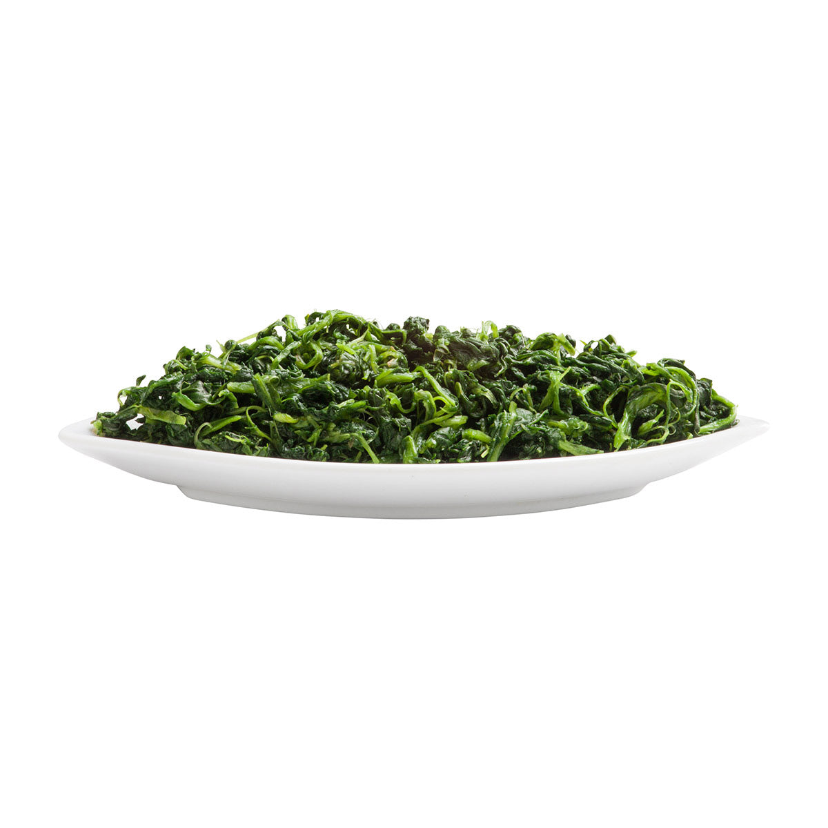 Simplot Simple Goodness Classic Vegetables 2" Chopped Spinach IQF 20 Pound Each - 1 Per Case.