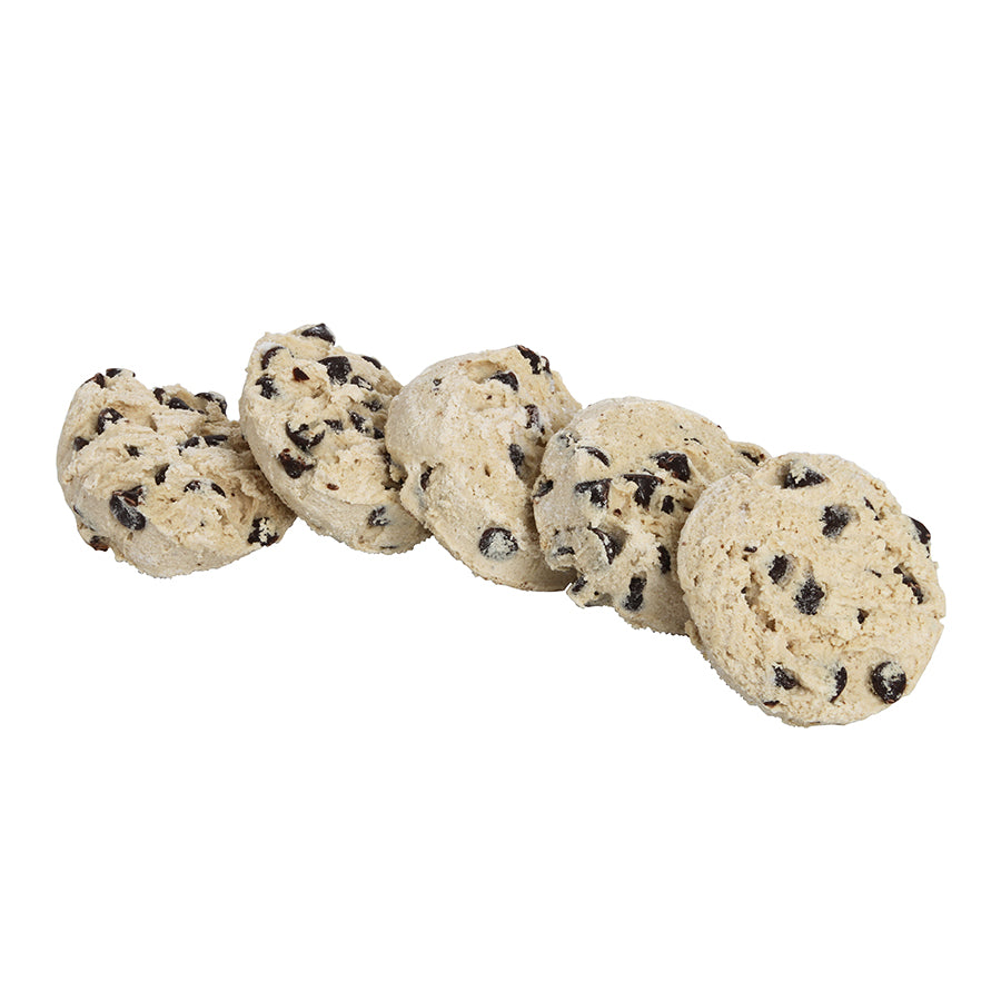 Frozen Cookie Dough Chocolate Chip Bulk Bag 2 Ounce Size - 160 Per Case.