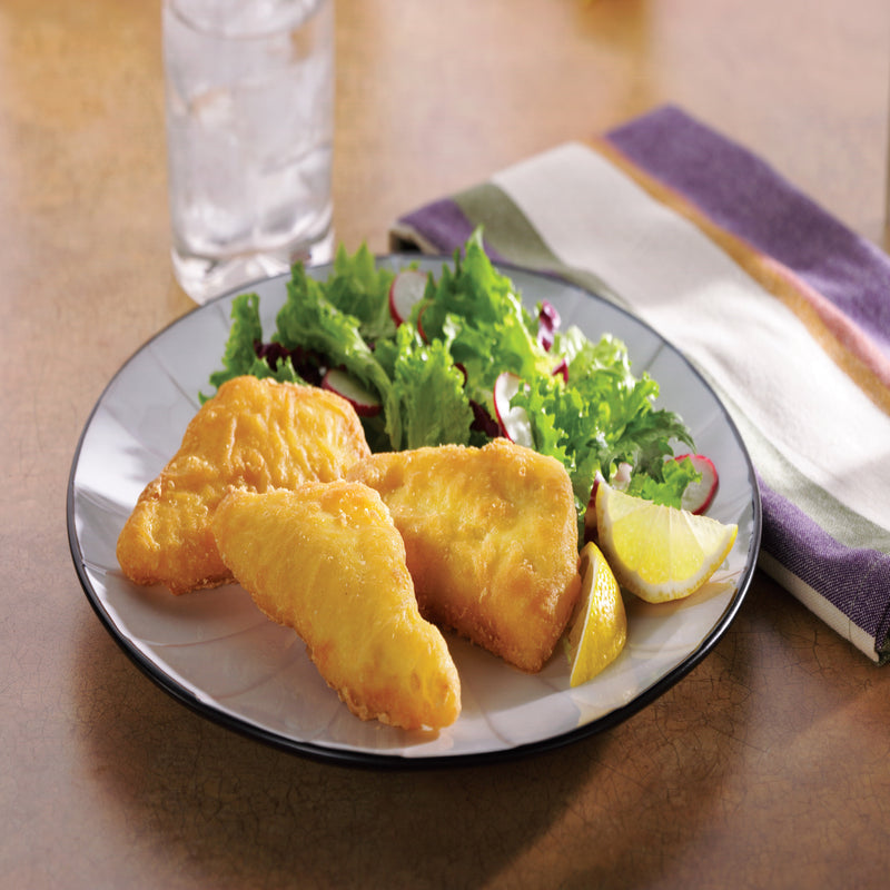 Western Style Battered Cod Portions 10 Pound Each - 1 Per Case.