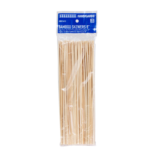 Skewer Bamboo 8" 100 Each - 100 Per Case.