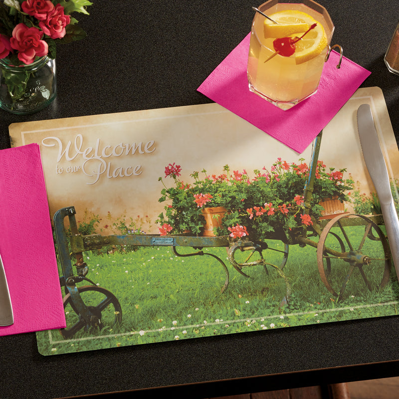 Placemat Welcome To Our Place 1000 Each - 1 Per Case.