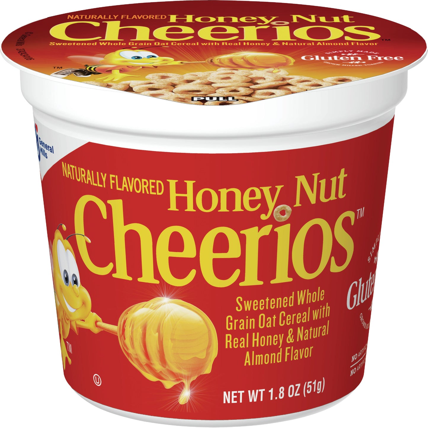 Honey Nut Cheerios™ Cereal Single Serve Cup 1.8 Ounce Size - 60 Per Case.