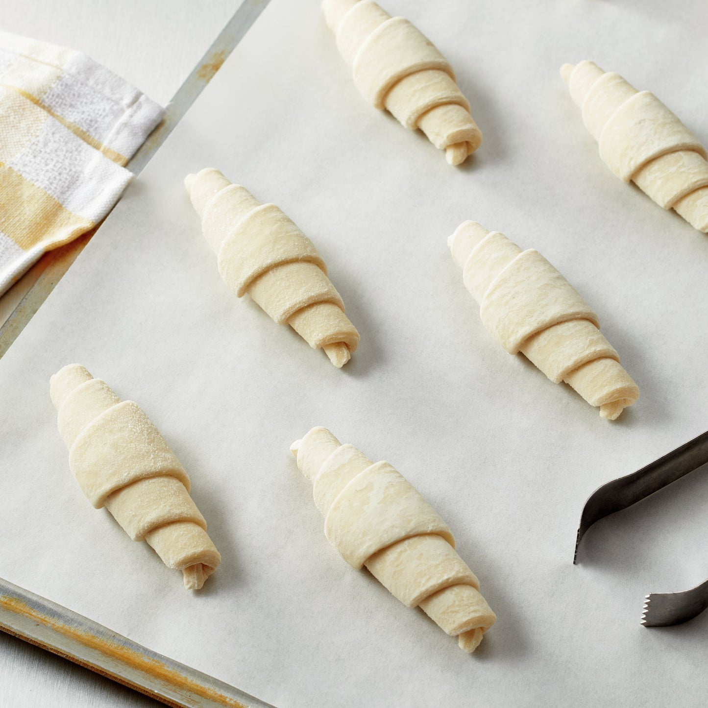 Pillsbury™ Frozen Croissant Dough Curved 22.31 Pound Each - 1 Per Case.