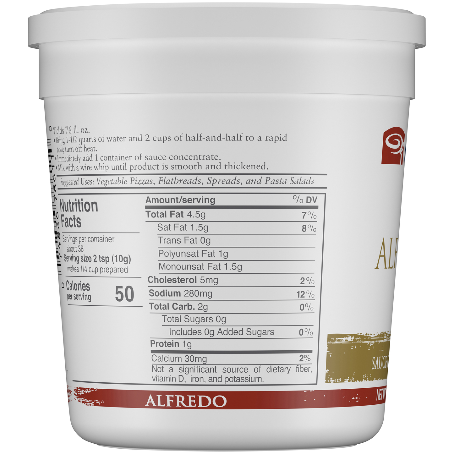 Minor's Alfredo Sauce Concentrate Gluten Free 13.6 Ounce Size - 6 Per Case.