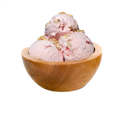 G Gelato Plant Based Oatmilk Strawberry Almond Crisp Frozen Dessert 5 Liter - 1 Per Case.