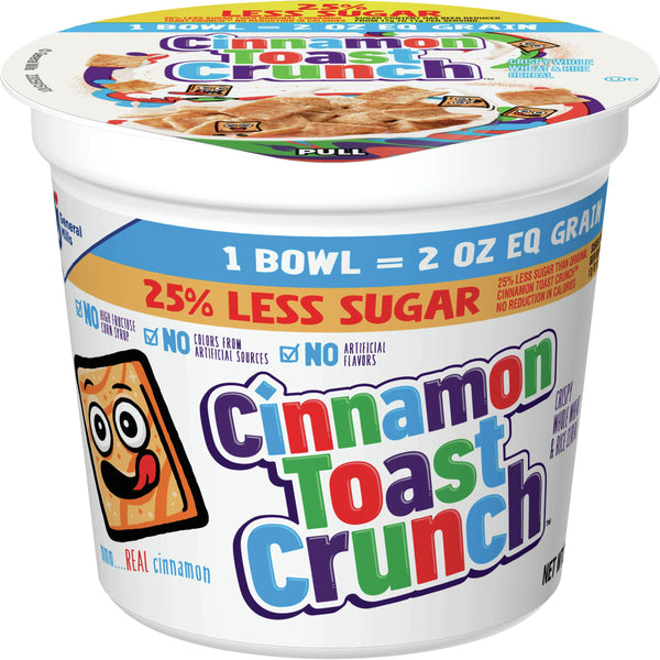 Cinnamon Toast Crunch™ Cereal Less Sugar Single Serve K Eq Grain 2 Ounce Size - 60 Per Case.