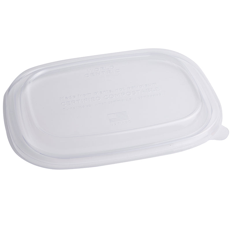 Fiber Box Lids Ingeo Compostable 50 Each - 8 Per Case.