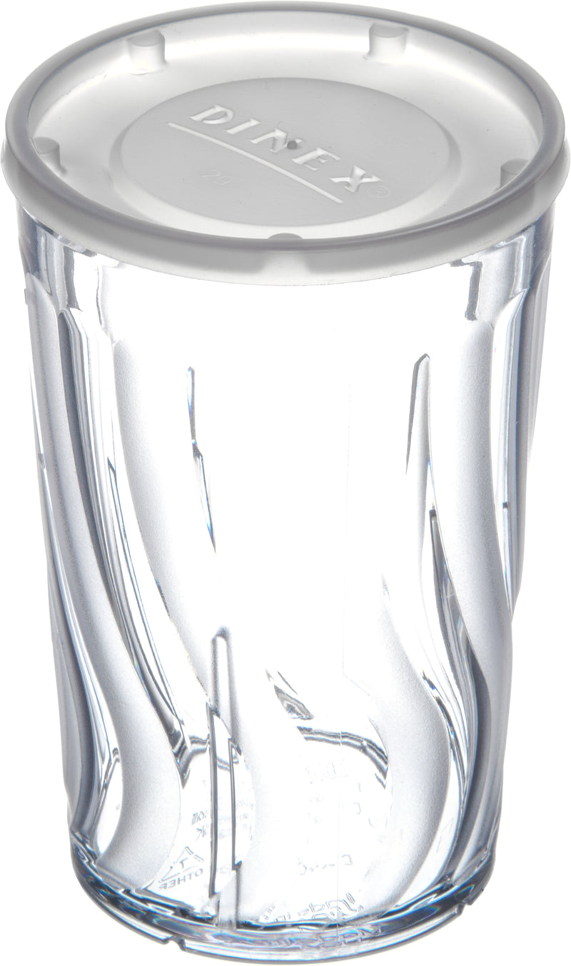 Dinex Translucent Tumbler Lid Translucent 2.625 In - 1000 Per Case.