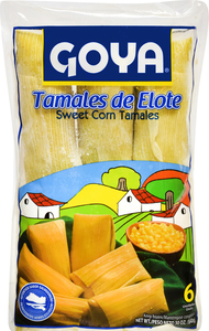 Goya Sweet Corn Tamales 30 Ounce Size - 12 Per Case.