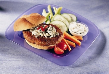 Turkey Patty Round Seasoned Raw Frozen Seasoned Raw 6 Ounce Size - 40 Per Case.