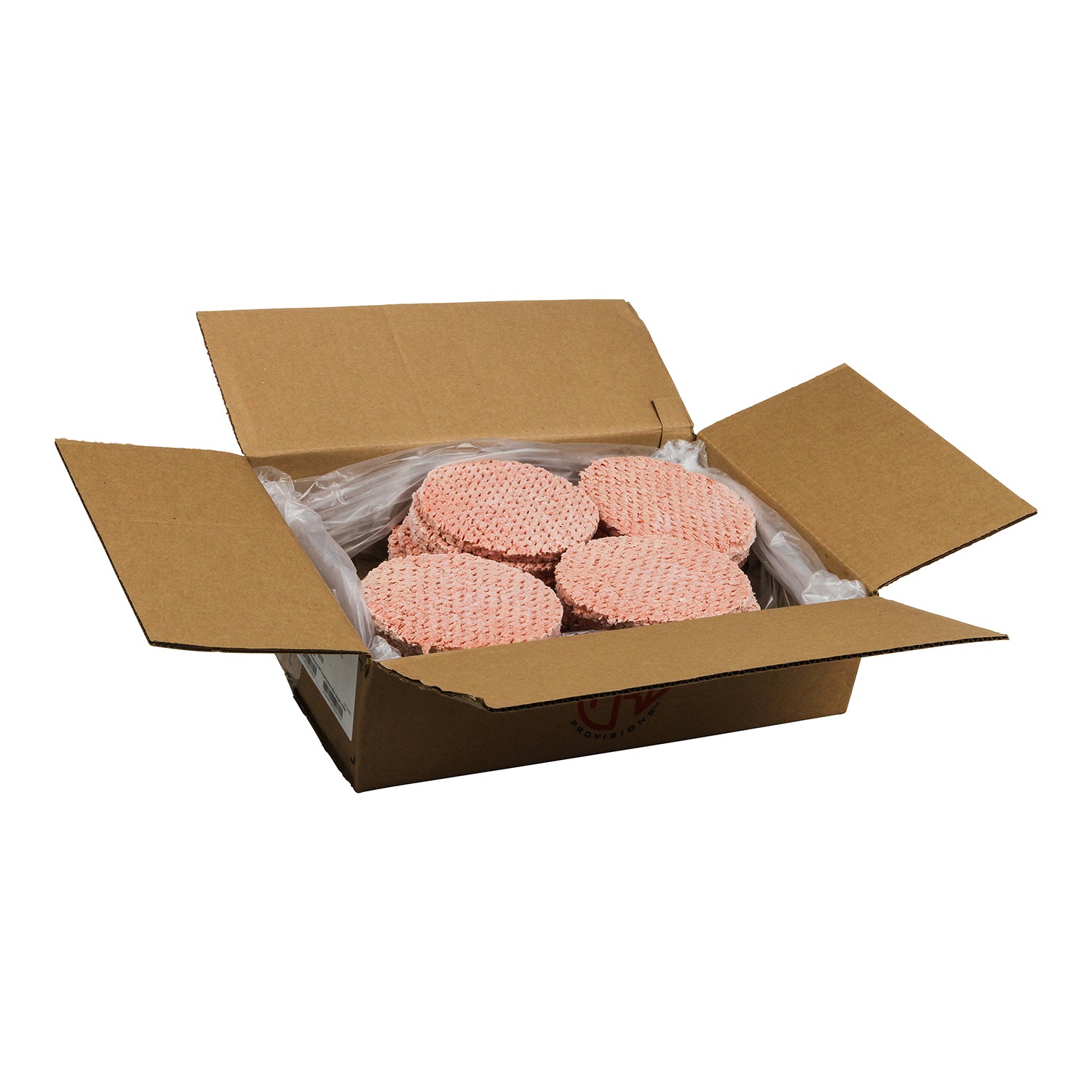 Double Red Provisions Ground Beef Patty 5.33 Ounce Size - 30 Per Case.