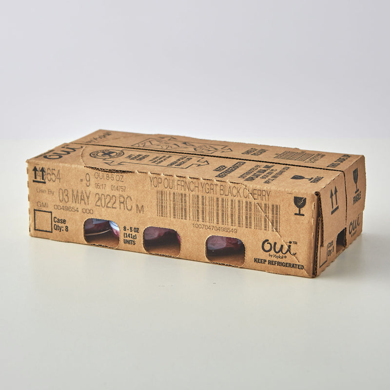 Oui™ By Yoplait® French Style Yogurt Black Cherry 5 Ounce Size - 8 Per Case.