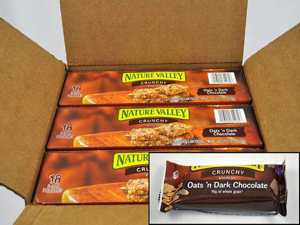 Nature Valley Granola Bars, Oats 'N Dark Chocolate, Crunchy