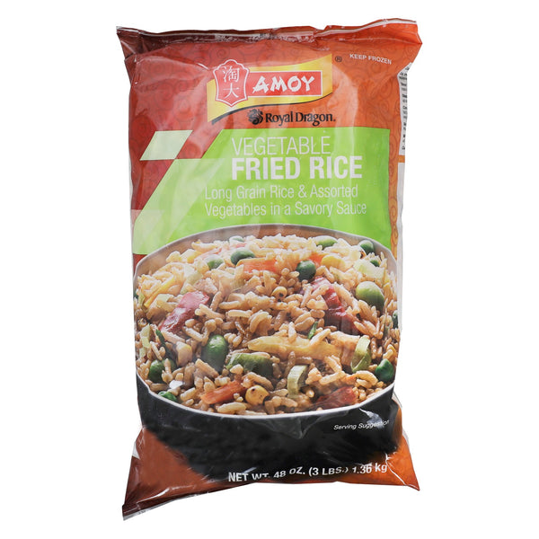 Amoy Royal Dragon Rice Vegetable Fried 3 Pound Each - 4 Per Case.