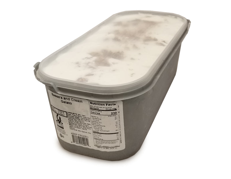 G Gelato Reeses & Cream Gelato 5 Liter - 1 Per Case.