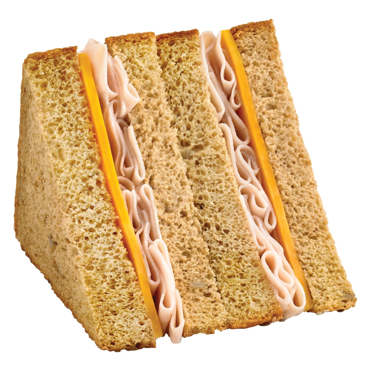 Market Sandwich Smoked Turkey & Cheese Mega Wedge Sandwich 6.3 Ounce Size - 8 Per Case.