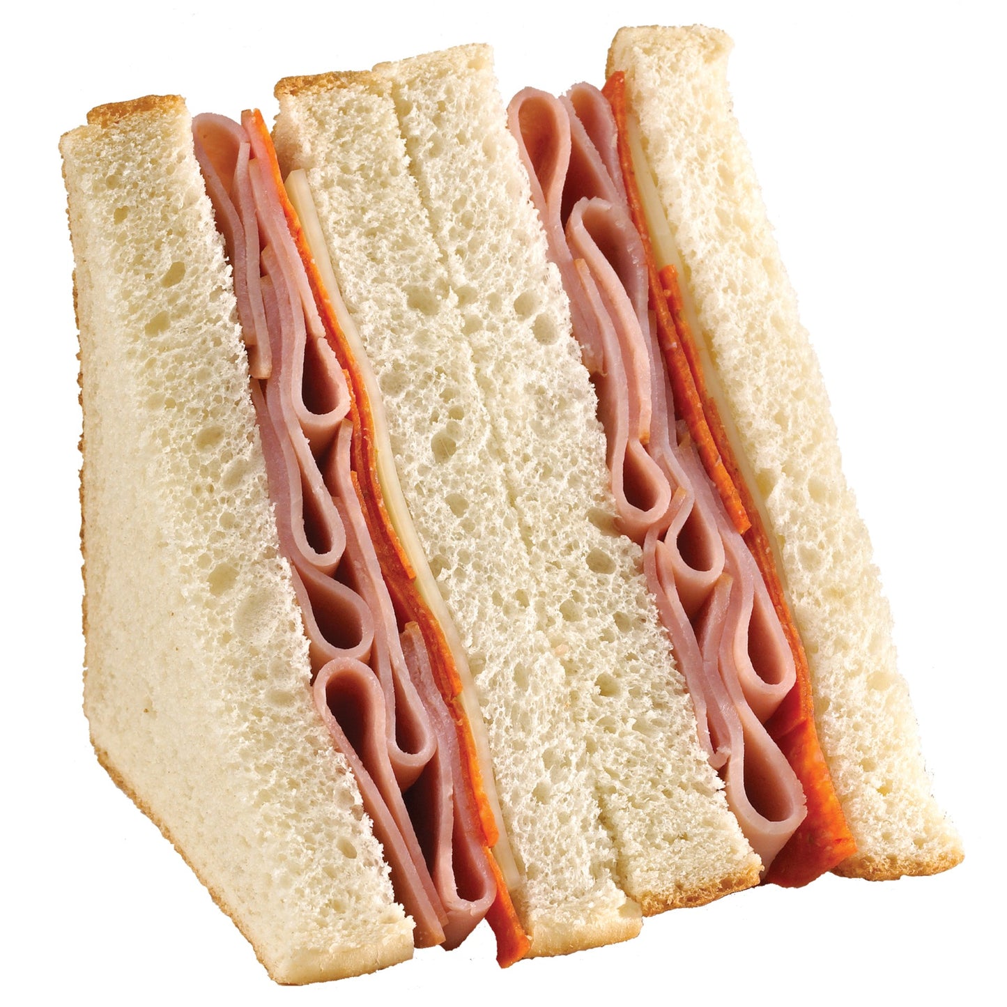 Market Sandwich Mega Italian Spicy Ham, Pepperoni, & Provolone Sandwich Wedge 6 Ounce Size - 8 Per Case.