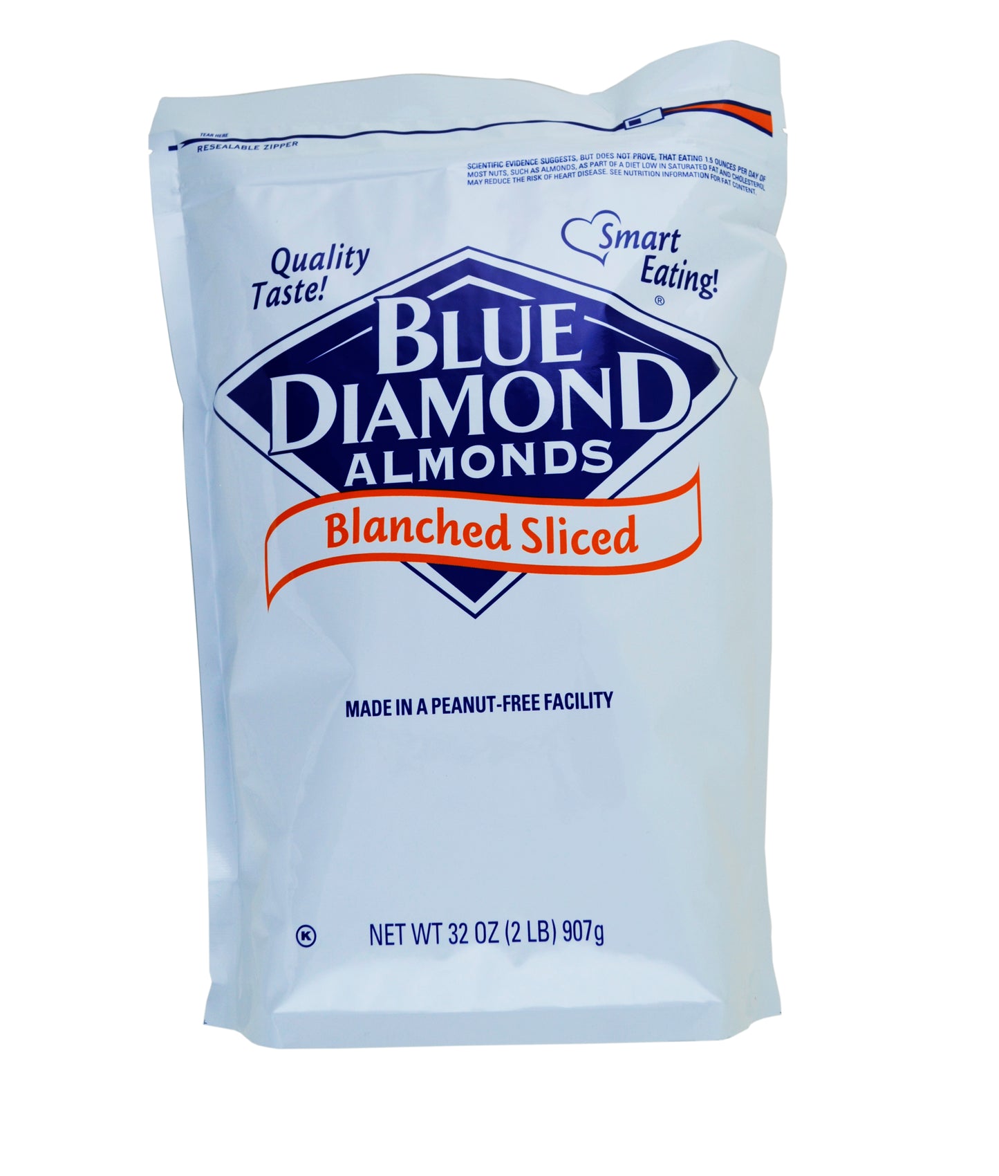 Blue Diamond Almonds Almonds Blanched Sliced 2 Pound Each - 4 Per Case.