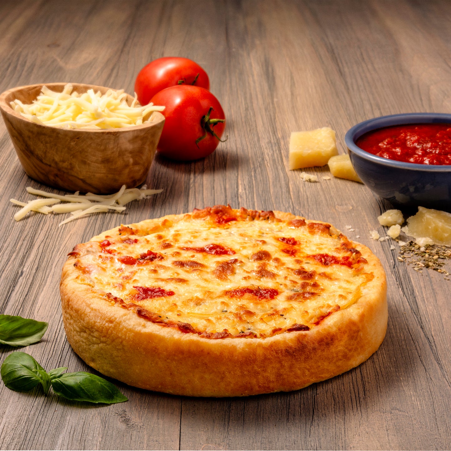 Uno Foods Inc 7" Deep Dish Cheese Pizza 30 Each - 1 Per Case.