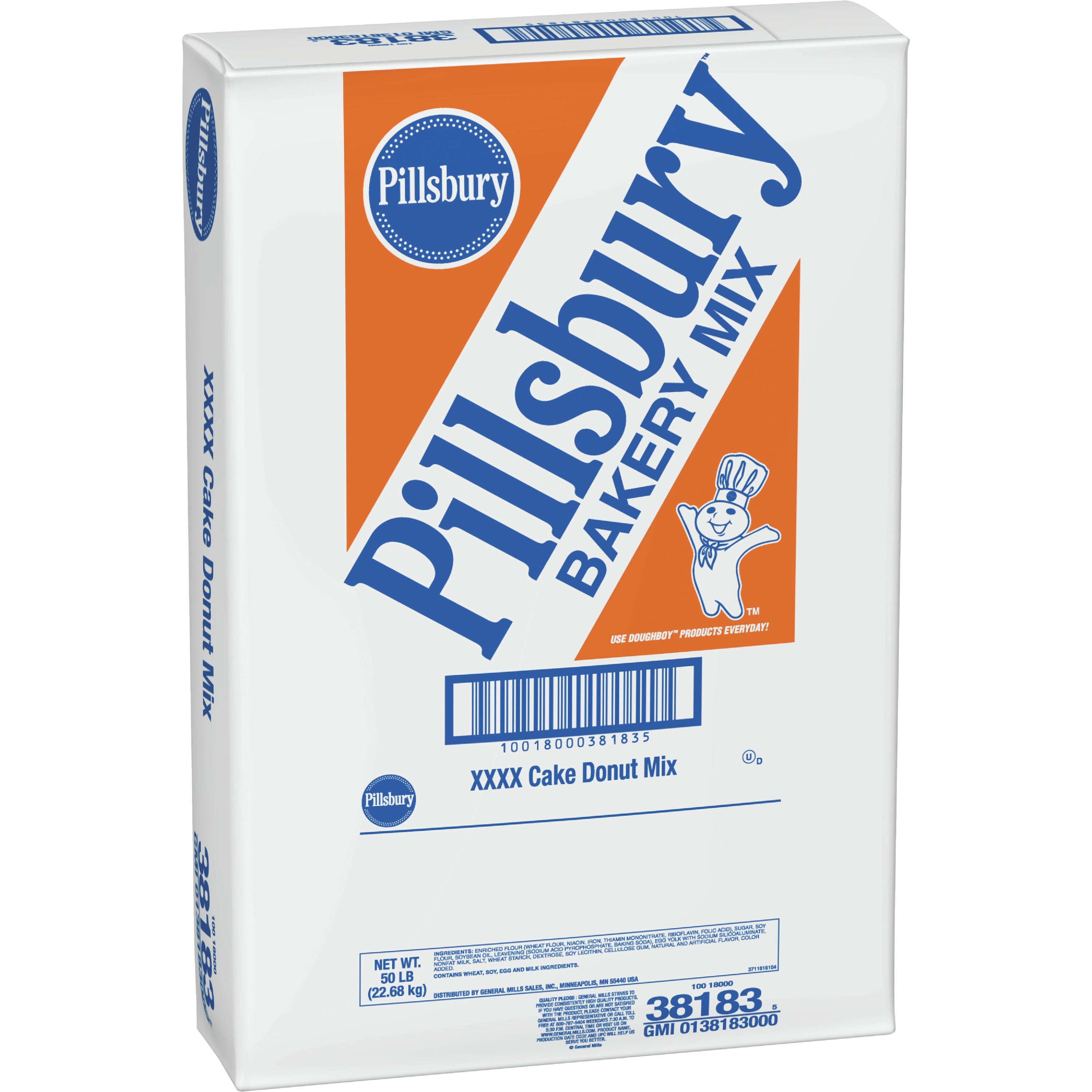 Pillsbury™ Donut Mix Xxxx Cake Donut 50 Pound Each - 1 Per Case.
