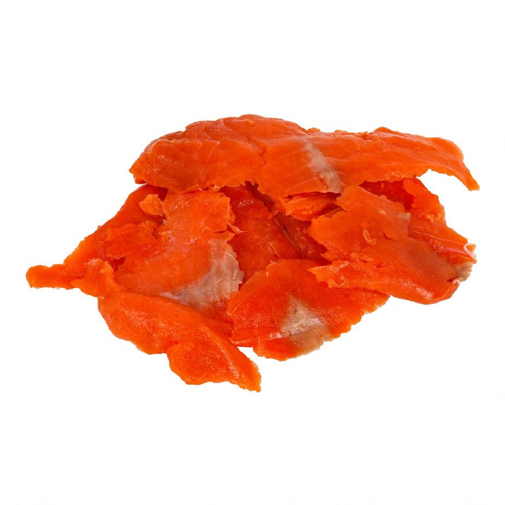 Trident Seafood Frozen Sliced Smoked Skinless Salmon Sockeye Sides Nova 1.5 Pound Each - 2 Per Case.