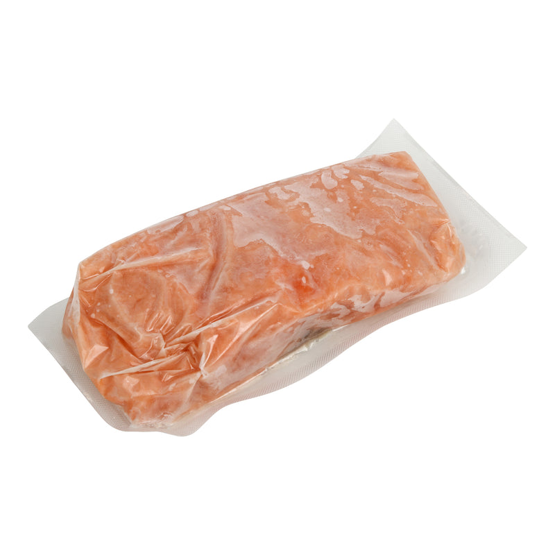 Raw Atlantic Salmon Portions Vacuum Packed 10 Pound Each - 1 Per Case.