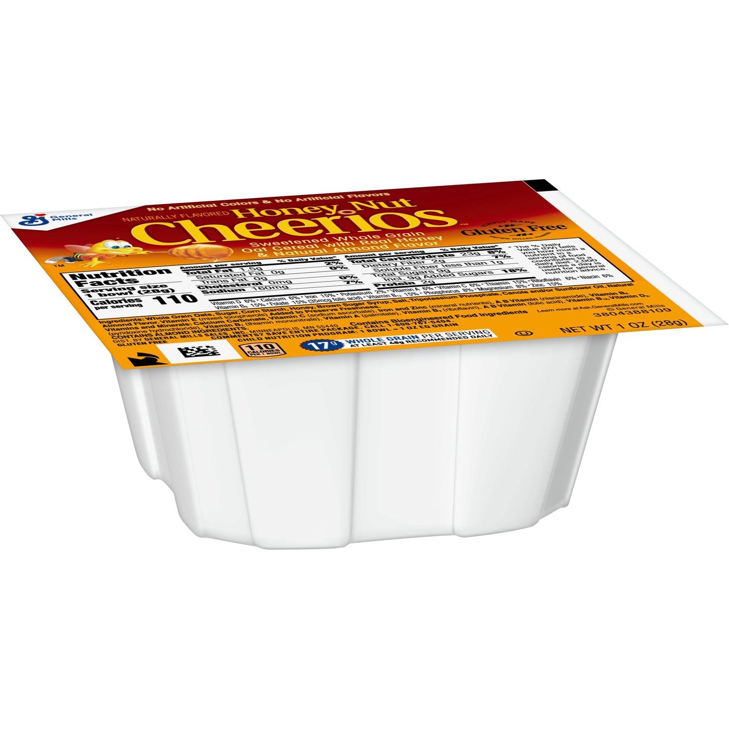 Honey Nut Cheerios™ Cereal Single Serve Bowlpak 1 Ounce Size - 96 Per Case.