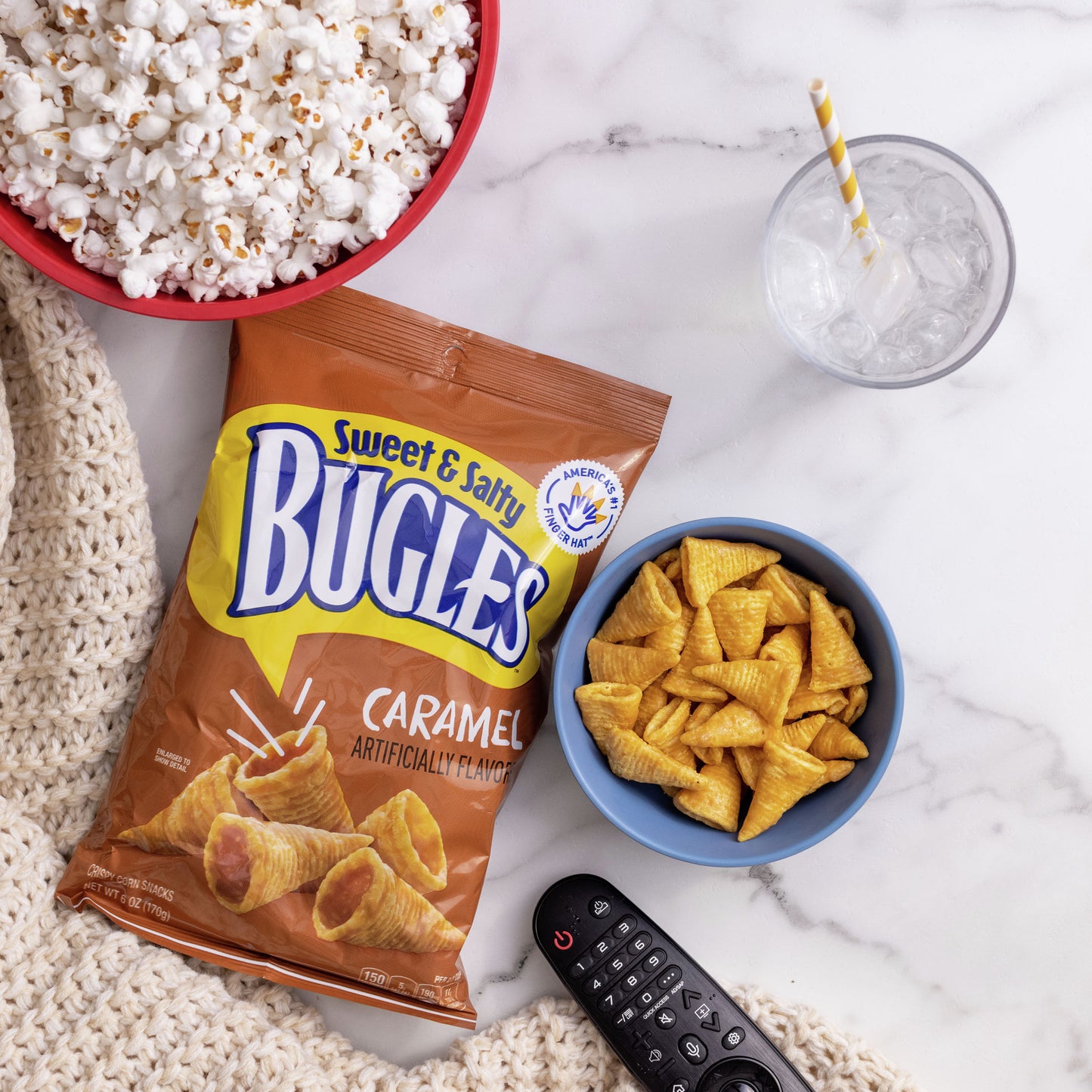 Bugles™ Caramel 6 Ounce Size - 12 Per Case.