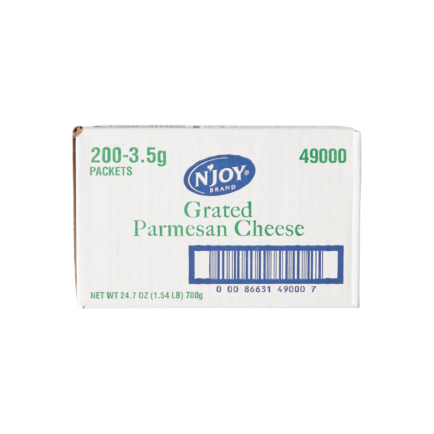 N'joy Cheese Parmesan 3.5 Grams Each - 1.54 Pound Per Case.