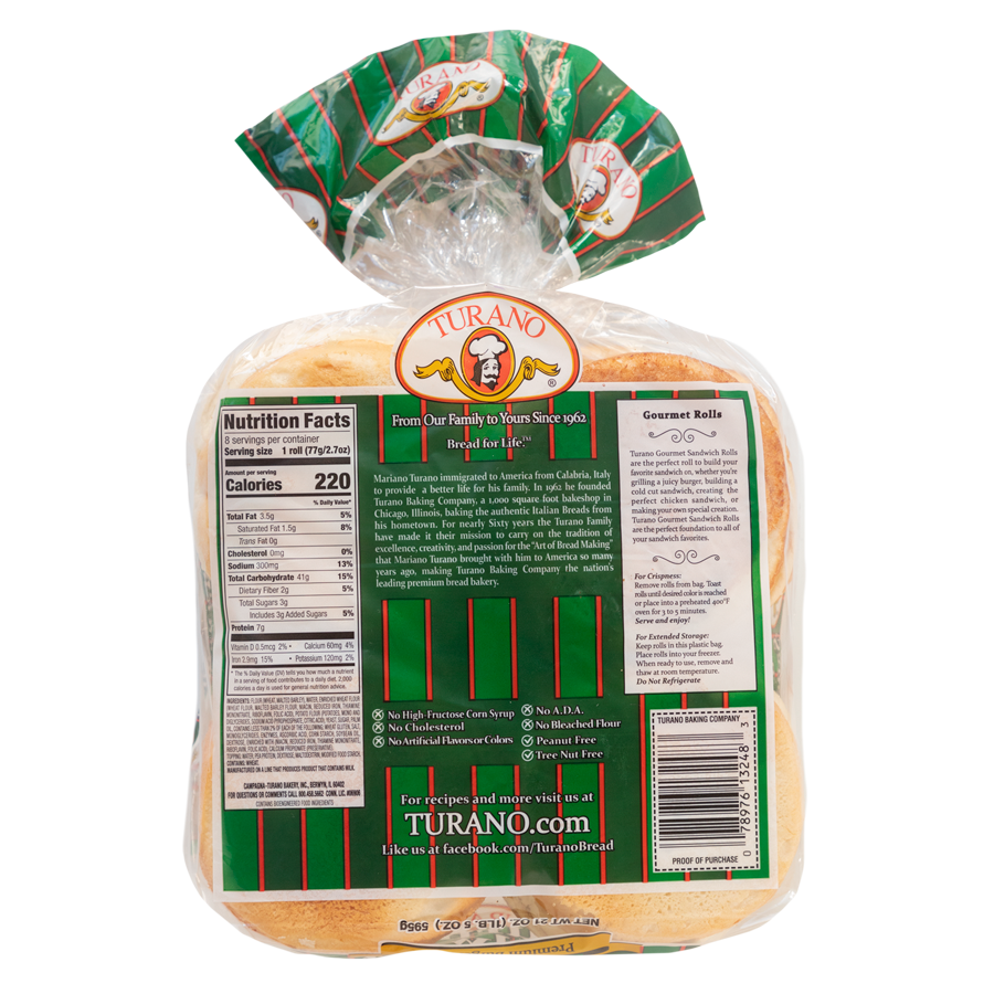 Gourmet Sandwich Roll 2.7 Ounce Size - 96 Per Case.