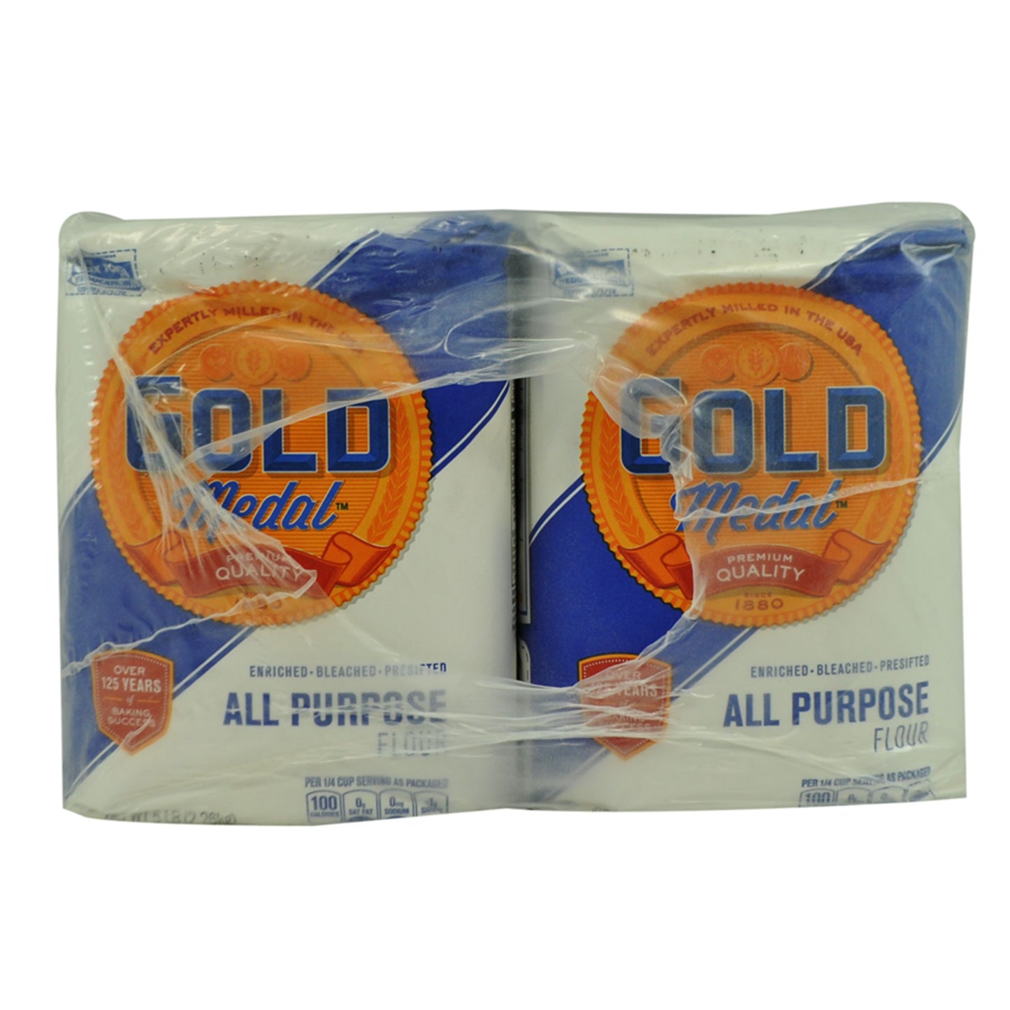 Gold Medal™ All Purpose Flour Enriched Bleached Pre Sifted 5 Pound Each - 8 Per Case.